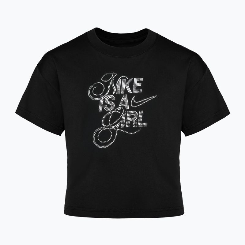 Maglietta Nike Sportswear da bambino nera
