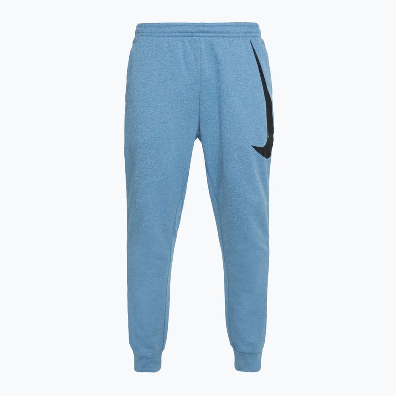 Pantaloni fitness Nike Therma-FIT da uomo aegean storm / heather / aegean storm / nero