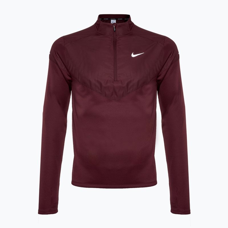Felpa da running Nike Sphere Element Therma-FIT 1/2 Zip Uomo, cotta bordeaux