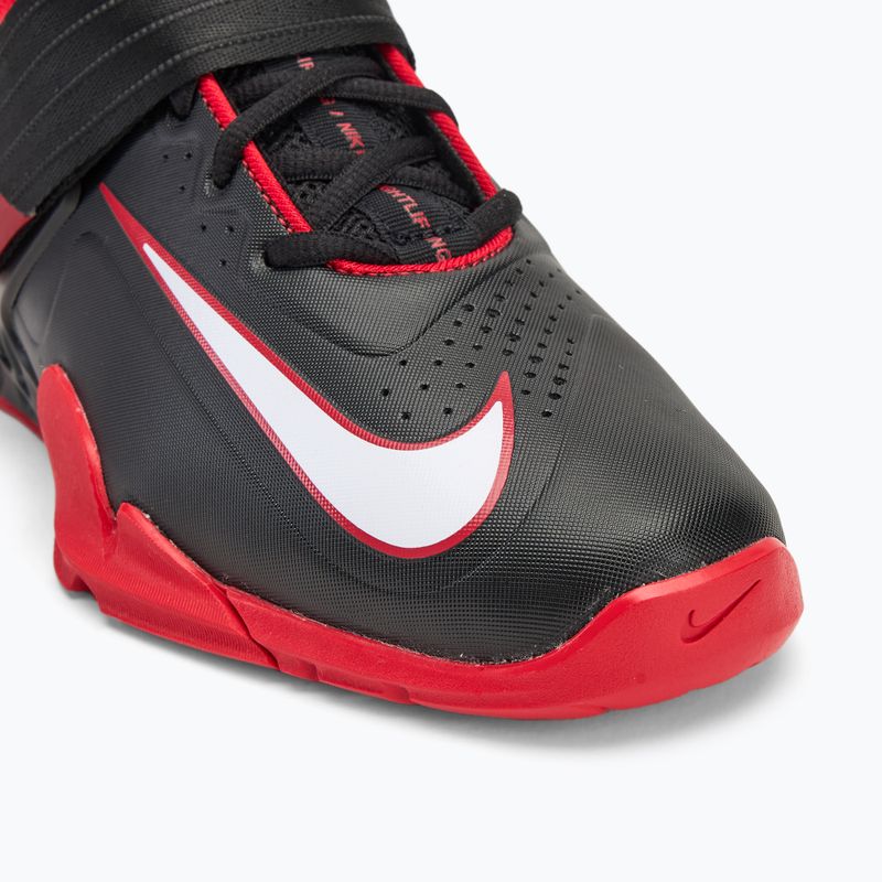 Nike Savaleos nero/bianco/university red scarpe da sollevamento pesi 7