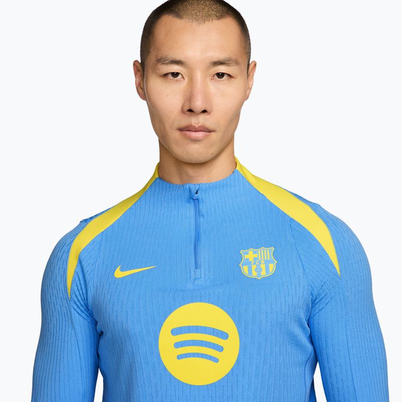Maglia da calcio a maniche lunghe uomo Nike FC Barcelona Strike Elite SE Drill Top university blue/opti yellow/opti yellow 3
