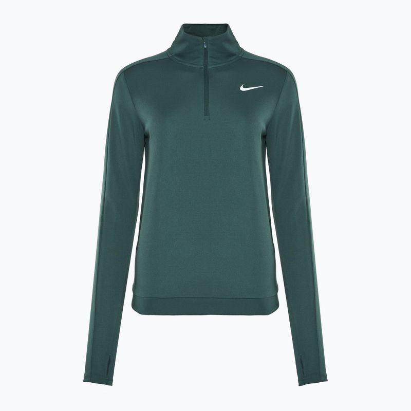 Felpa da corsa Nike Dri-FIT Pacer HZ donna verde vintage / nero