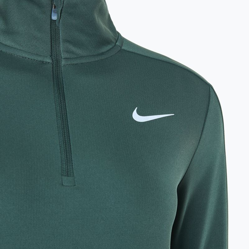 Felpa da corsa Nike Dri-FIT Pacer HZ donna verde vintage / nero 3