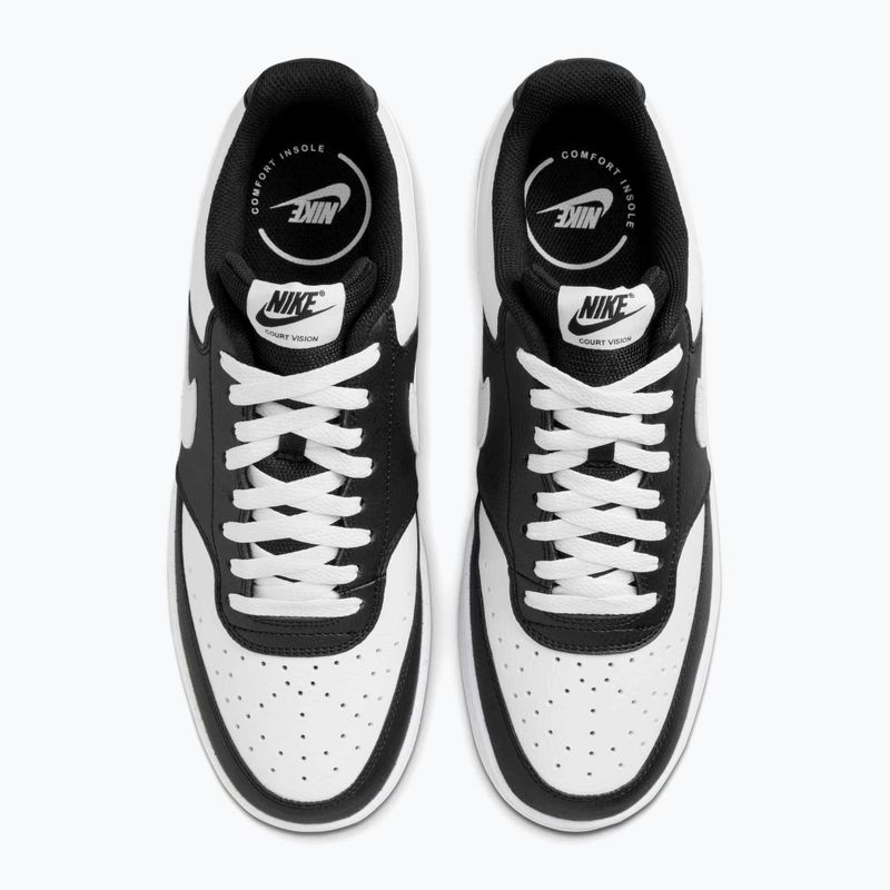 Scarpe da uomo Nike Court Vision Low nero/bianco 12