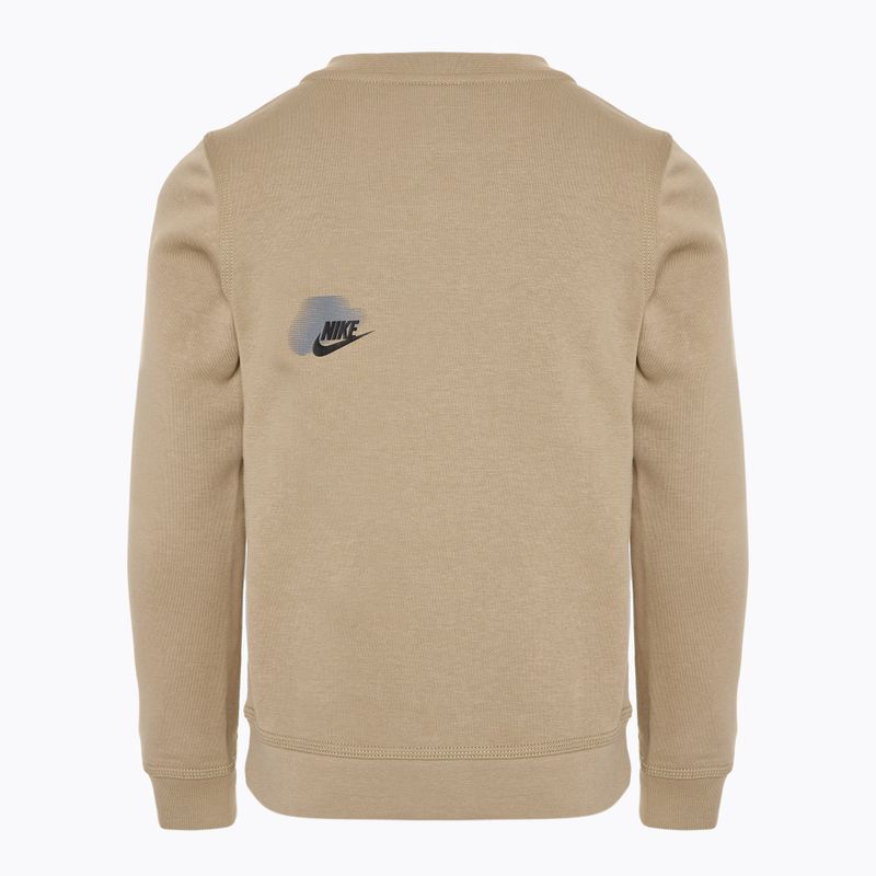 Felpa da bambino Nike Sportswear Standard Issue Crew-Neck color cachi 2