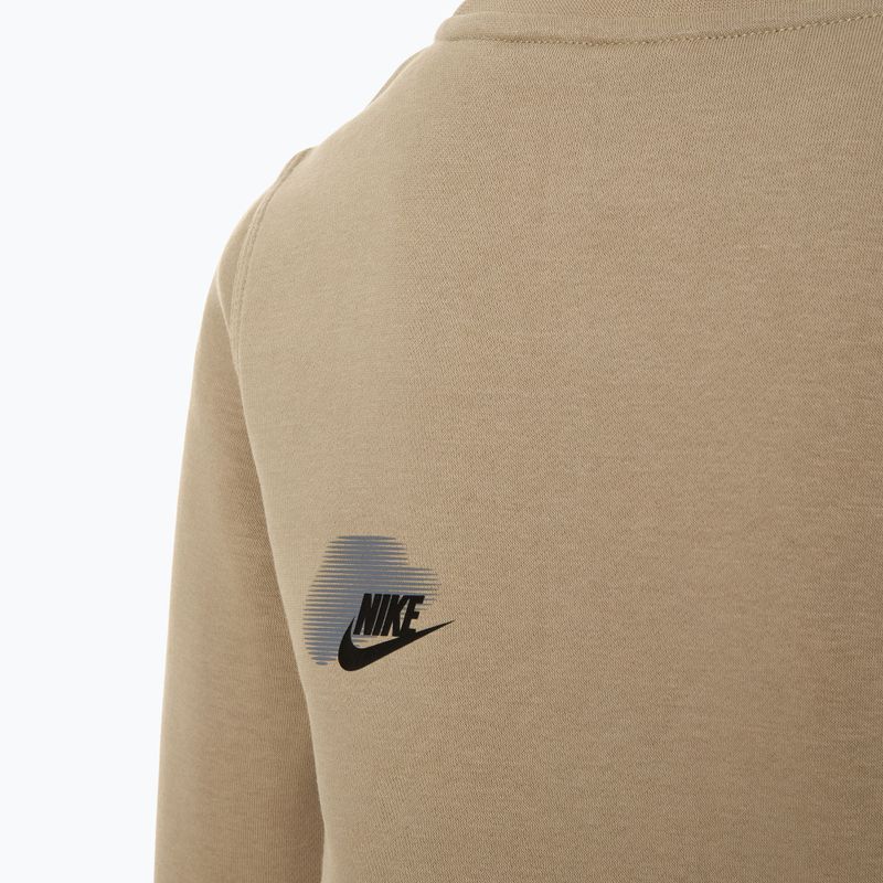 Felpa da bambino Nike Sportswear Standard Issue Crew-Neck color cachi 4