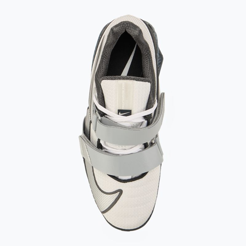 Nike Romaleos 4 SE bianco/argento metallico/antracite lupo grigio scarpa da sollevamento pesi 5