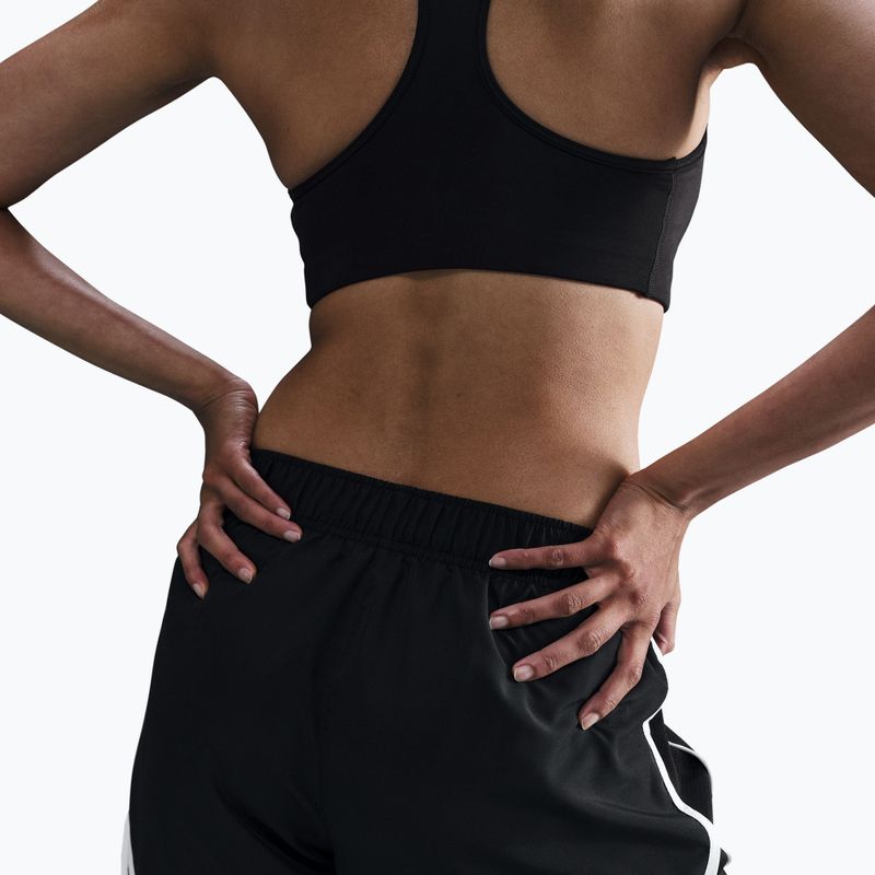 Pantaloncini da running donna Nike Tempo Dri-Fit Mid-Rise Black/Black/White 5