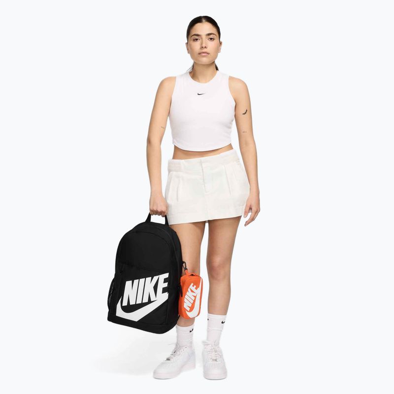 Zaino da allenamento Nike Elemental Shoebox 20 l nero/arancio/bianco 8
