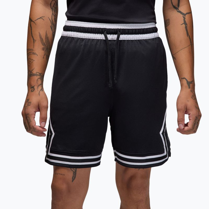 Pantaloncini da basket da uomo Nike Jordan Mesh Diamond 4" black/white/white 3