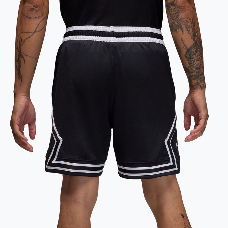 Pantaloncini da basket da uomo Nike Jordan Mesh Diamond 4" black/white/white 4