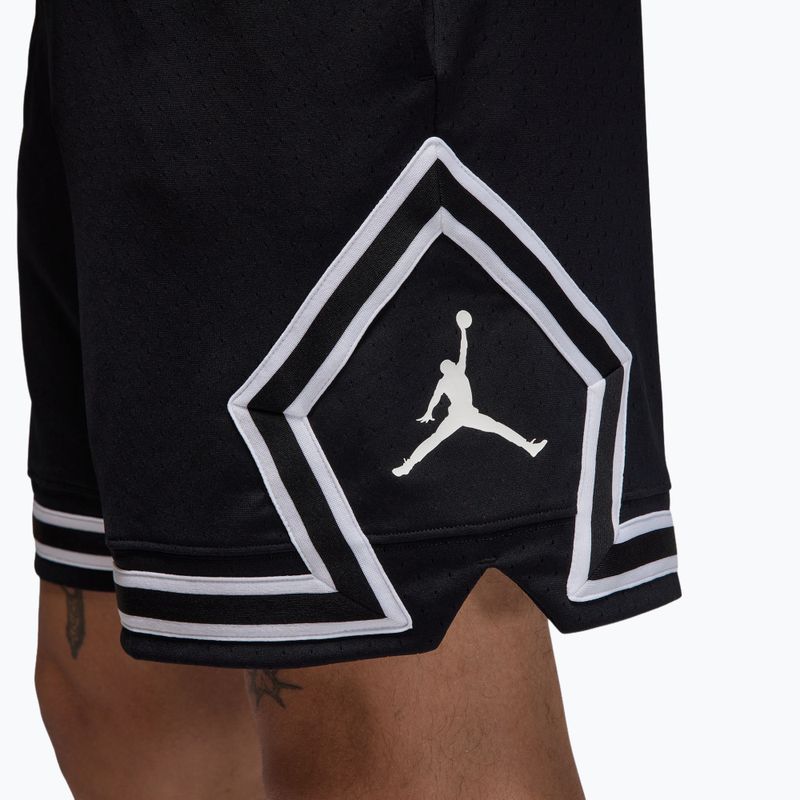 Pantaloncini da basket da uomo Nike Jordan Mesh Diamond 4" black/white/white 6
