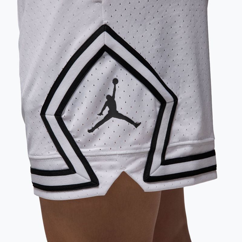 Pantaloncini da basket da uomo Nike Jordan Mesh Diamond 4" white/black/black 6