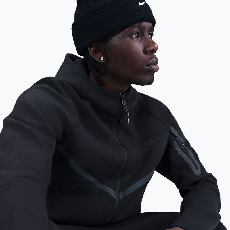 Felpa da uomo Nike Tech Windrunner Full Zip cave black/black 5