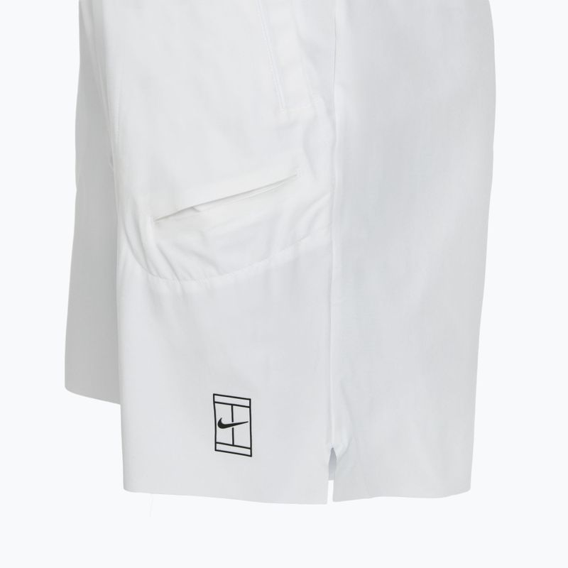 Pantaloncini da tennis Nike Court Dri-Fit Advantage 8" da uomo, bianco/nero 10