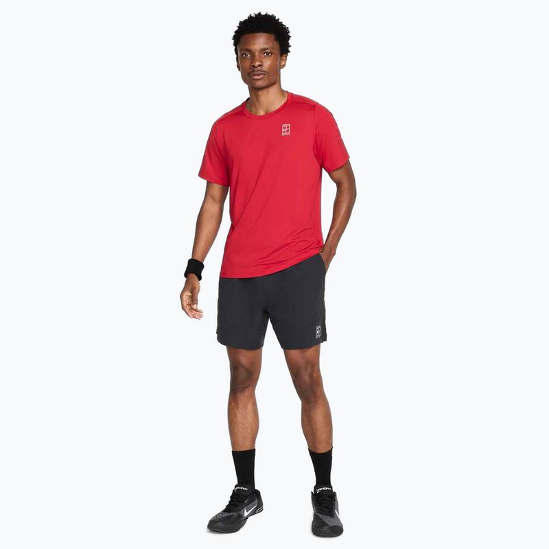 Pantaloncini da tennis Nike Court Dri-Fit Advantage 6" da uomo, nero / bianco 2