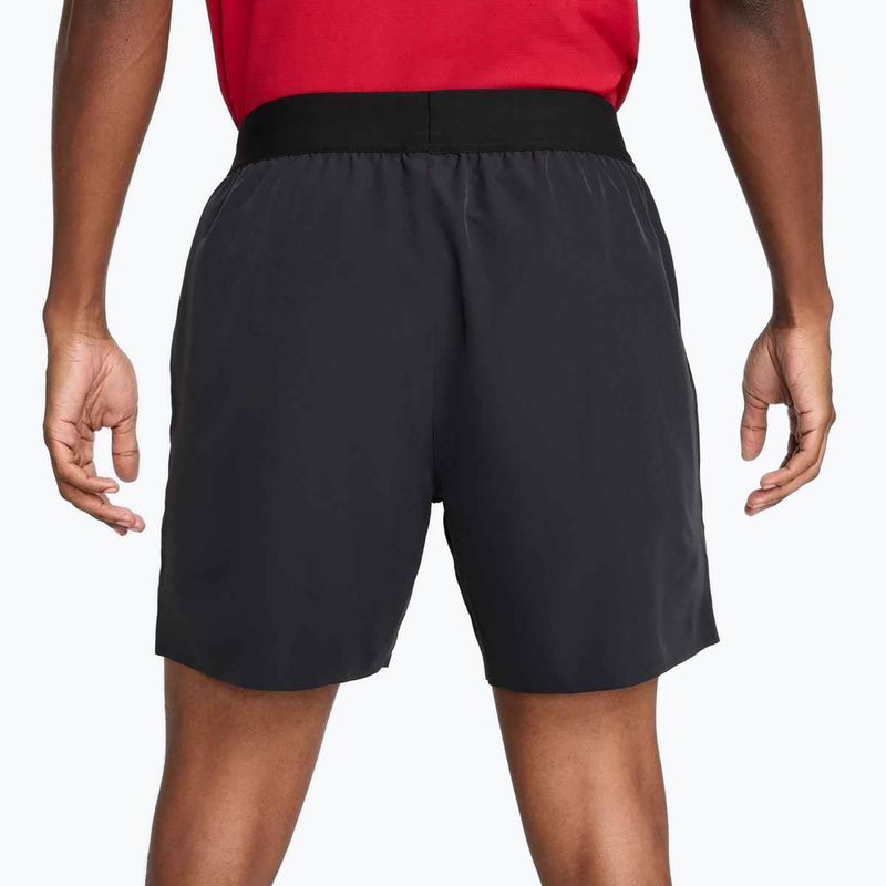Pantaloncini da tennis Nike Court Dri-Fit Advantage 6" da uomo, nero / bianco 3
