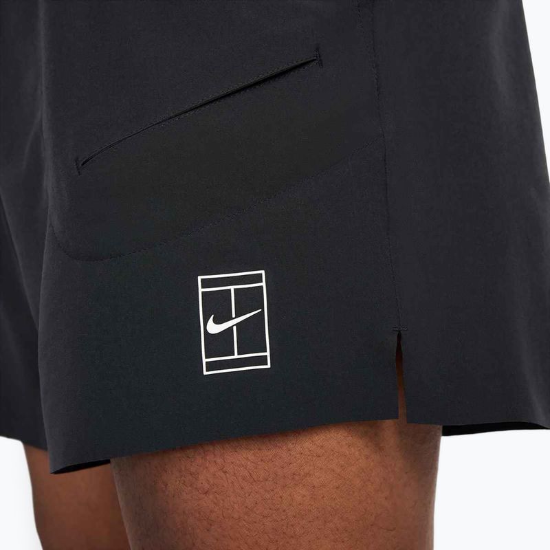 Pantaloncini da tennis Nike Court Dri-Fit Advantage 6" da uomo, nero / bianco 7