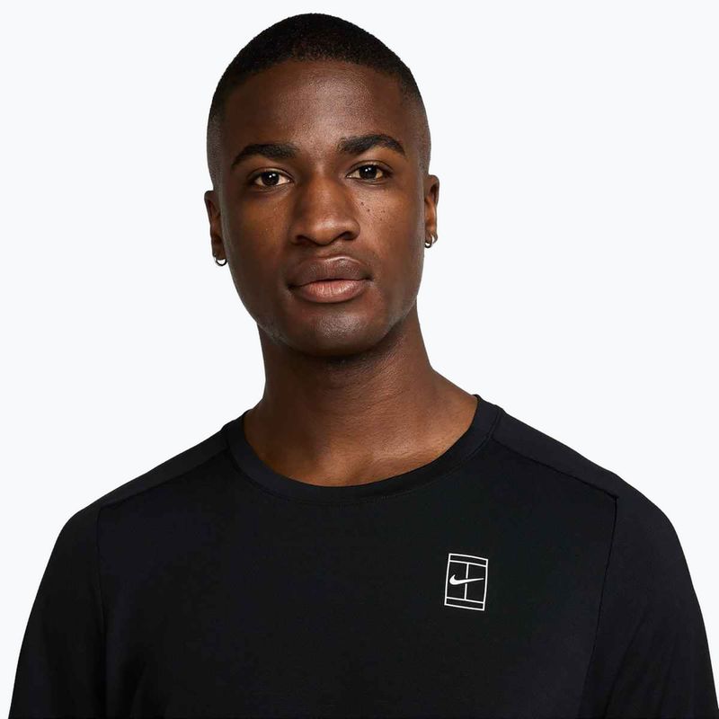 Maglietta da tennis Nike Court Dri-Fit Advantage uomo nero / bianco 4