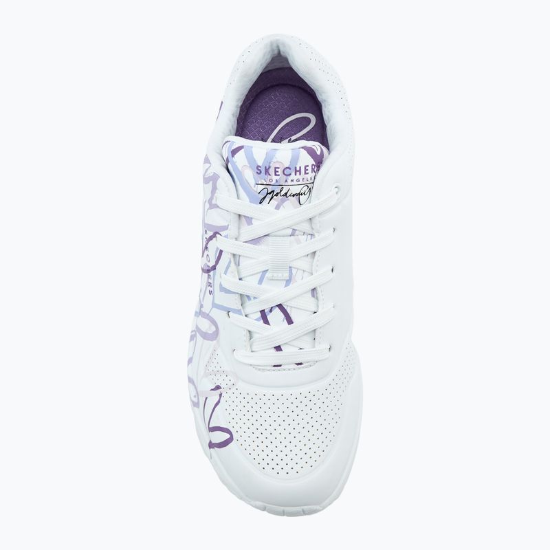 SKECHERS scarpe da donna JGoldcrown Uno Spread The Love bianco/viola chiaro 5