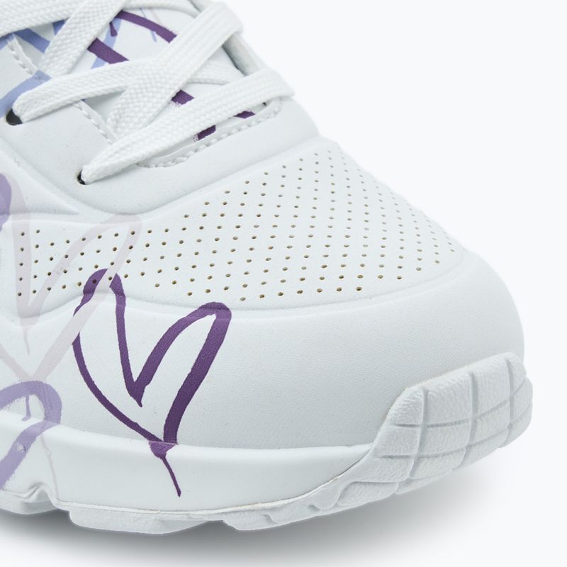 SKECHERS scarpe da donna JGoldcrown Uno Spread The Love bianco/viola chiaro 7
