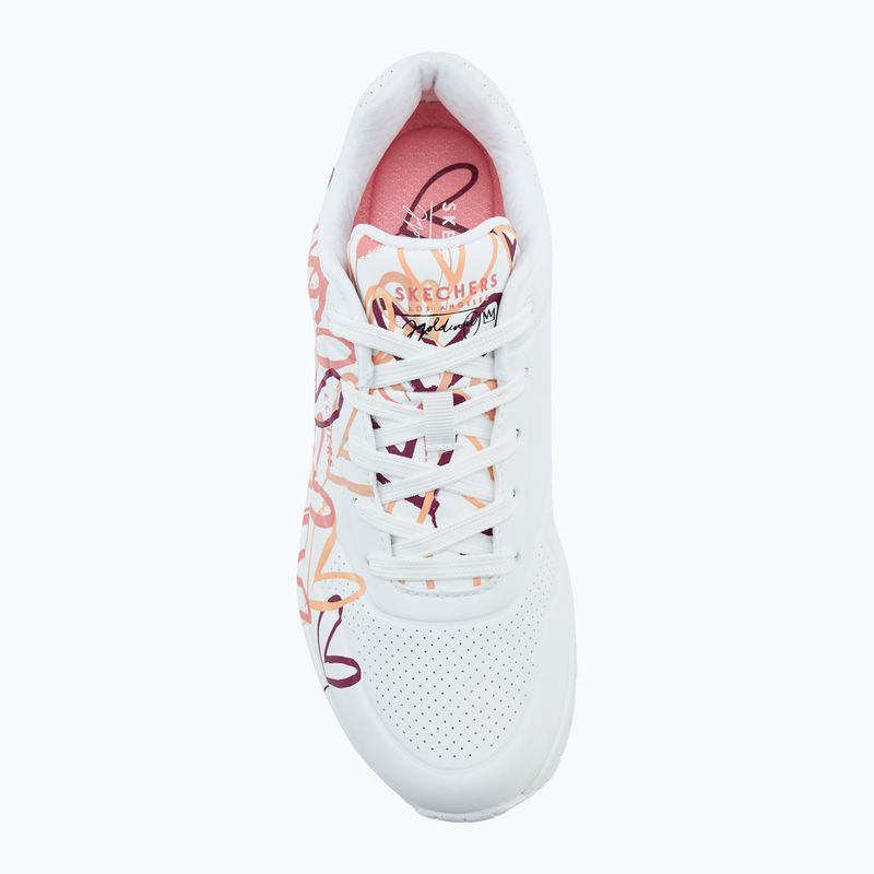 SKECHERS scarpe da donna JGoldcrown Uno Spread The Love bianco/corallo 5