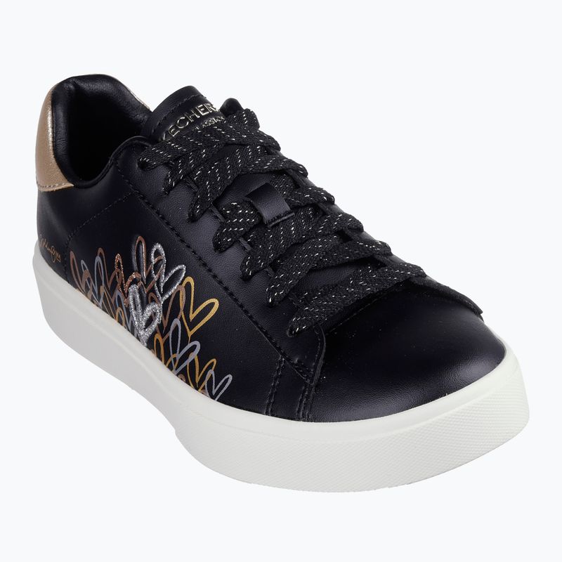 SKECHERS scarpe da donna JGoldcrown Eden LX Gleaming Hearts nero/mulitcolor