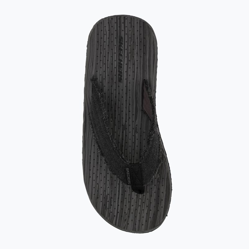 Skechers Tantric Fritz nero infradito da uomo 5