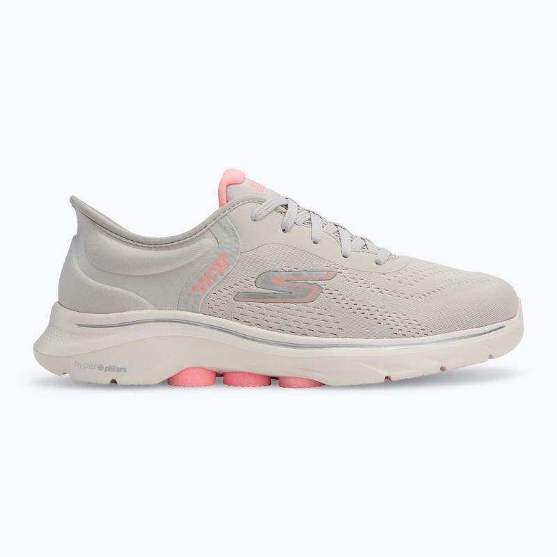 Scarpe SKECHERS Go Walk 7 Valin donna grigio/rosa 2