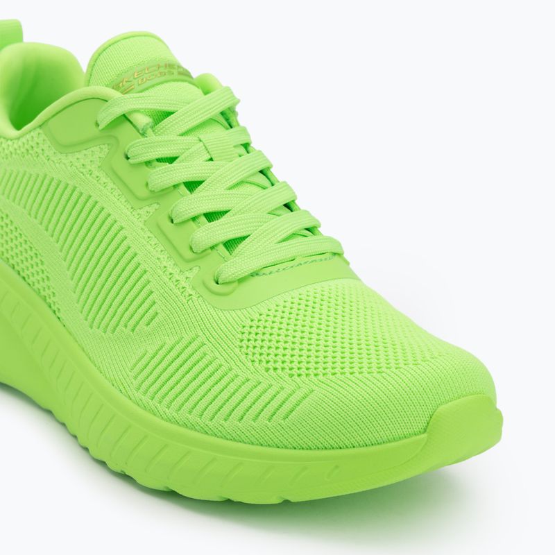 Scarpe SKECHERS Bobs Squad Chaos Cool Rythms lime da donna 7
