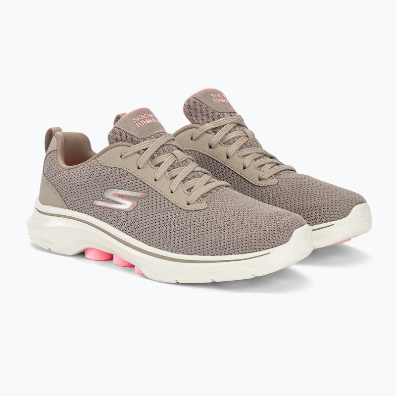 Scarpe SKECHERS Go Walk 7 Clear Path donna taupe/rosa 4