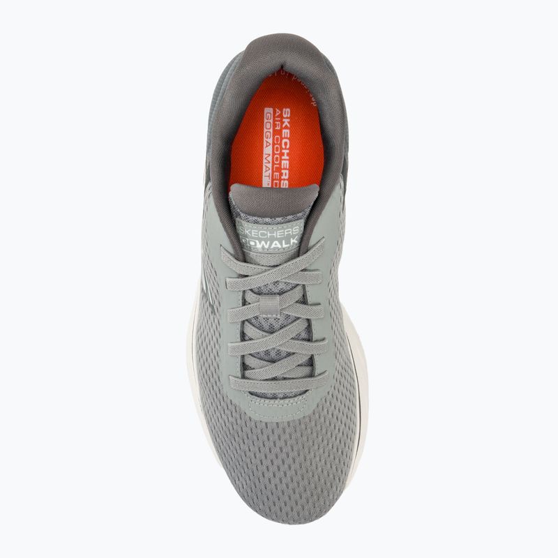 Scarpe da uomo SKECHERS Go Walk 7 The Construct grigio/bianco/arancio 5