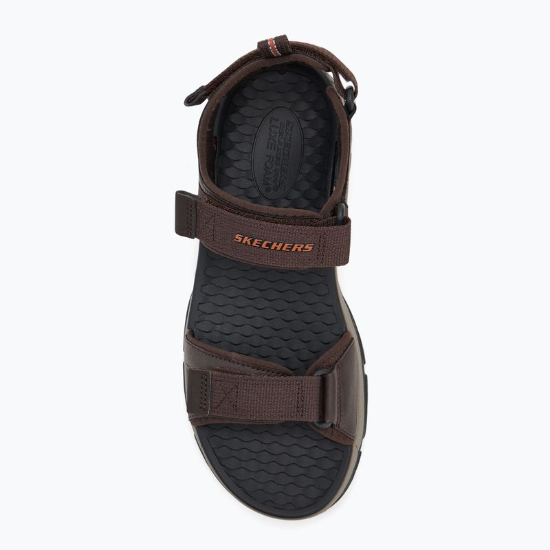 SKECHERS Tresmen Ryer sandali da uomo cioccolato 5