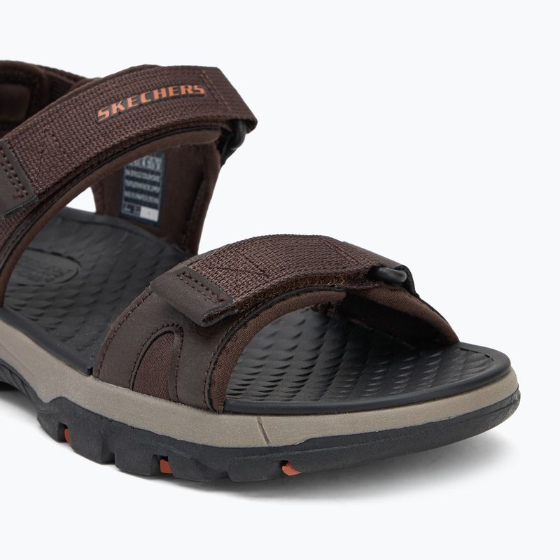 SKECHERS Tresmen Ryer sandali da uomo cioccolato 7