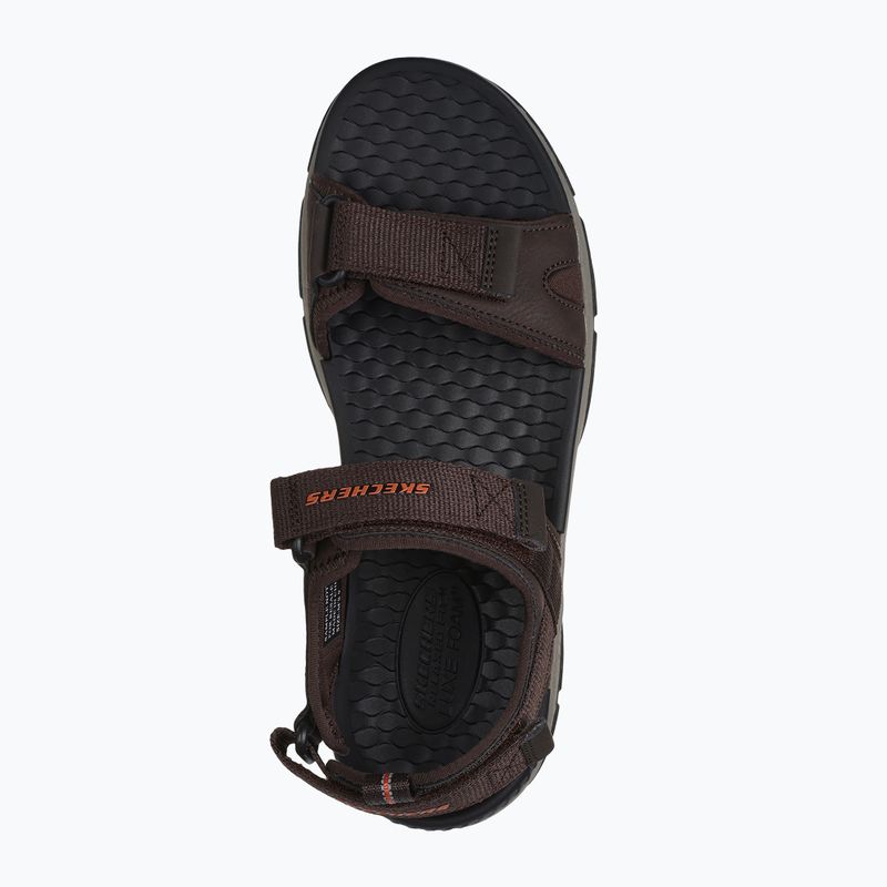 SKECHERS Tresmen Ryer sandali da uomo cioccolato 4