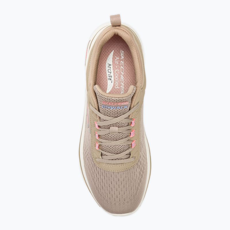 Scarpe SKECHERS Go Walk Arch Fit 2.0 Balin donna taupe/multi 5