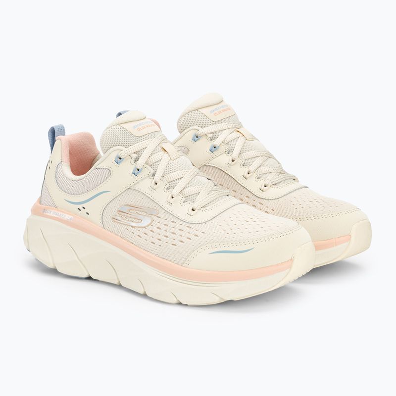 SKECHERS scarpe da donna D'Lux Walker 2.0 Daisy Doll beige/mesh/rosa/blu 4