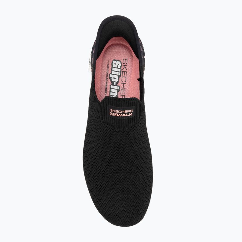 Scarpe da donna SKECHERS Go Walk Flex Sunset Rose nero 5