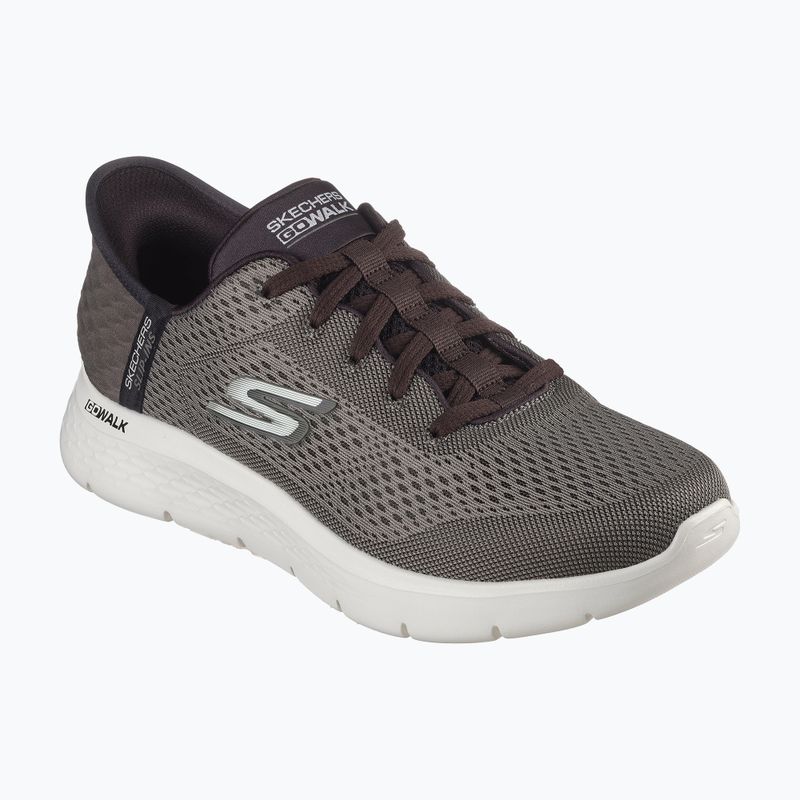 SKECHERS Uomo Slip-ins Go Walk Flex New World scarpe marroni 8
