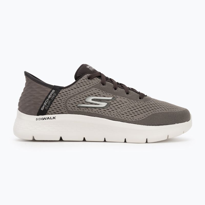 SKECHERS Uomo Slip-ins Go Walk Flex New World scarpe marroni 2