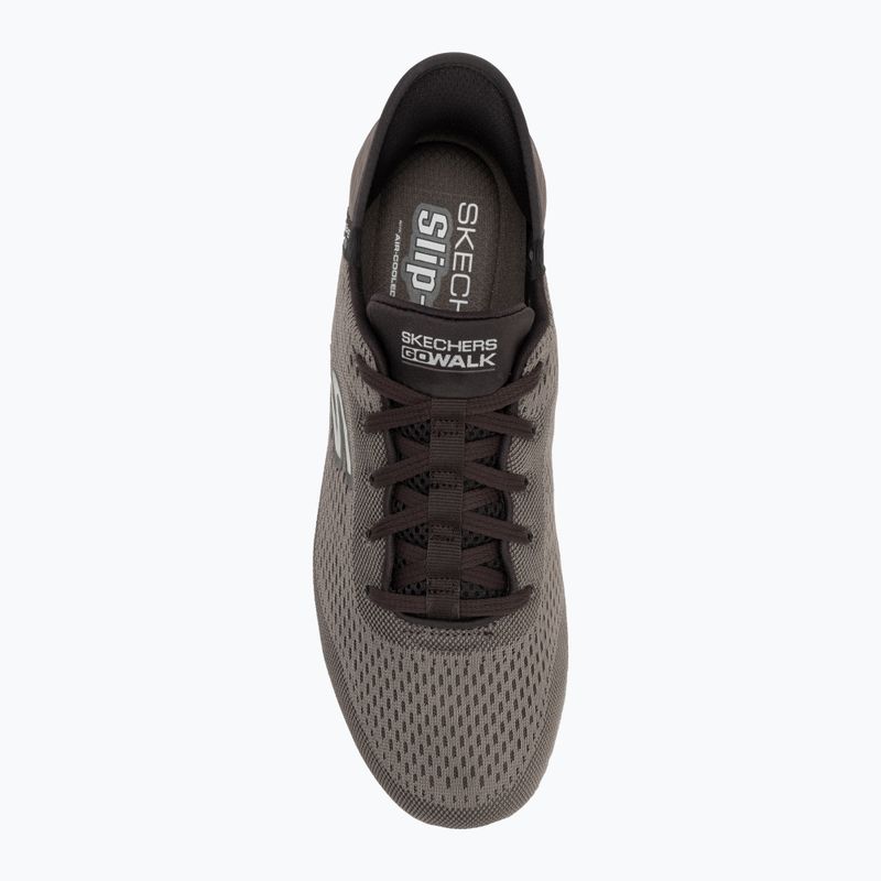 SKECHERS Uomo Slip-ins Go Walk Flex New World scarpe marroni 5