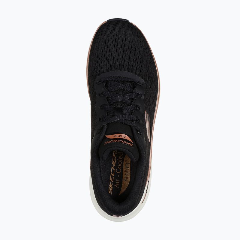 SKECHERS scarpe da donna Arch Fit 2.0 Glow The Distance nero/oro rosso 5
