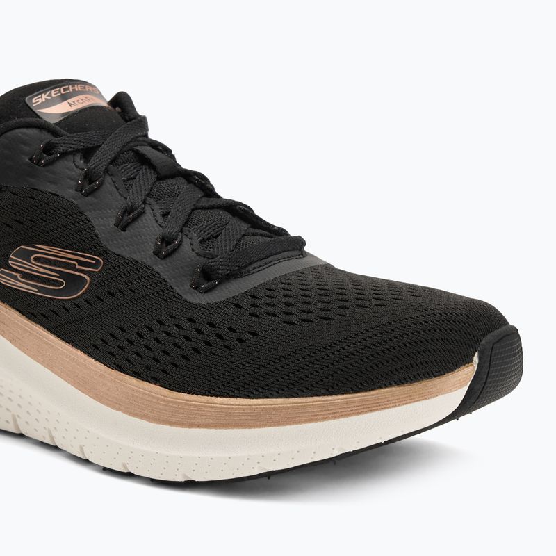 SKECHERS scarpe da donna Arch Fit 2.0 Glow The Distance nero/oro rosso 7