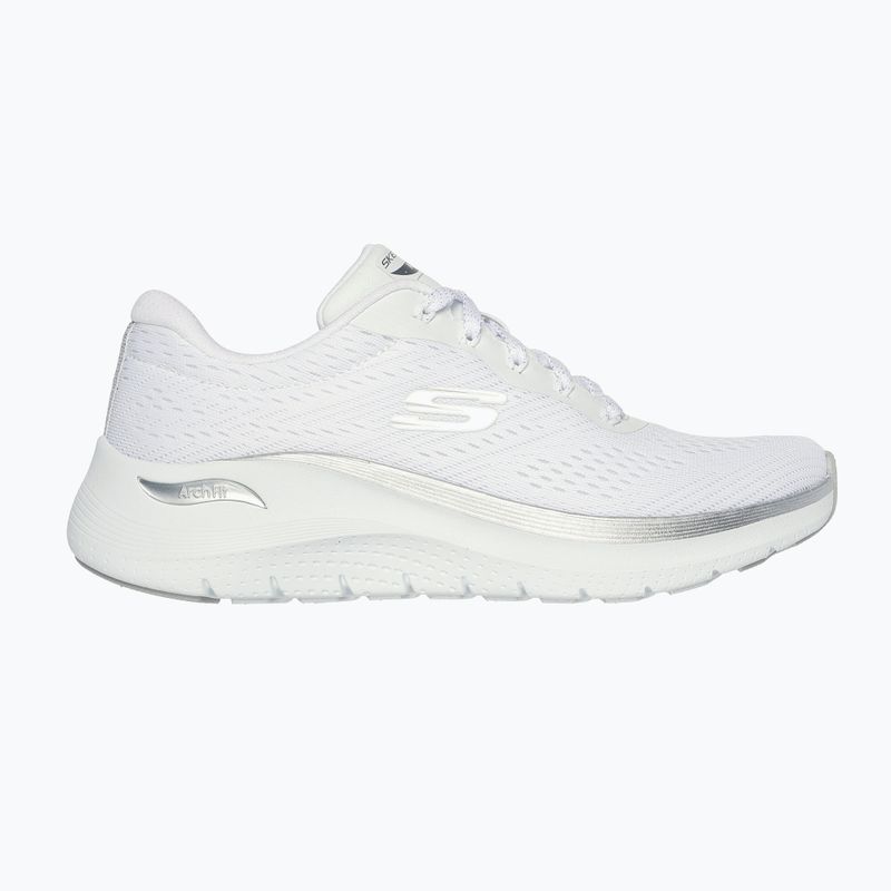 SKECHERS scarpe da donna Arch Fit 2.0 Glow The Distance bianco/argento 9