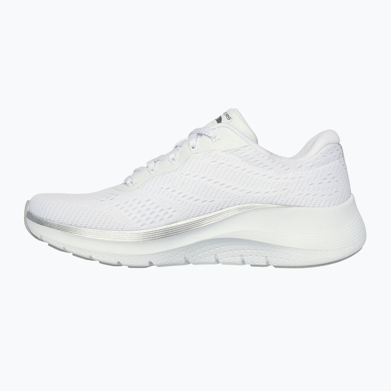 SKECHERS scarpe da donna Arch Fit 2.0 Glow The Distance bianco/argento 10