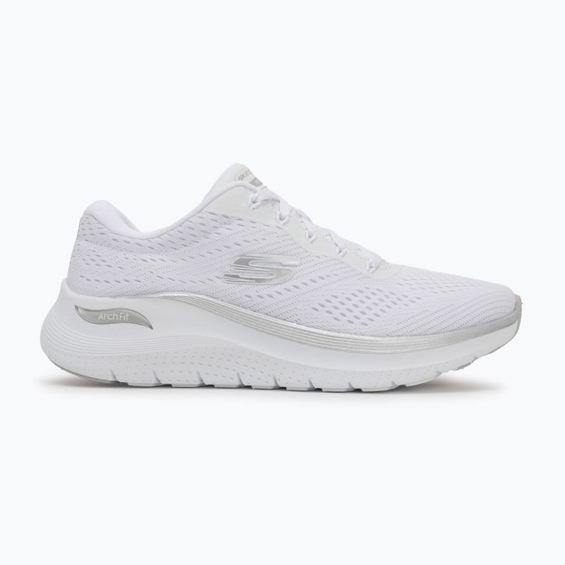 SKECHERS scarpe da donna Arch Fit 2.0 Glow The Distance bianco/argento 2