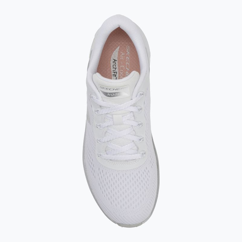 SKECHERS scarpe da donna Arch Fit 2.0 Glow The Distance bianco/argento 5
