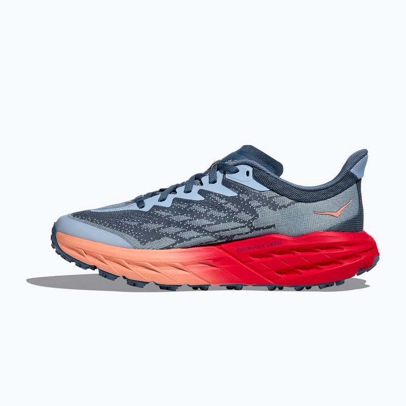 Scarpe da corsa da donna HOKA Speedgoat 5, vera alzavola/papaya 10