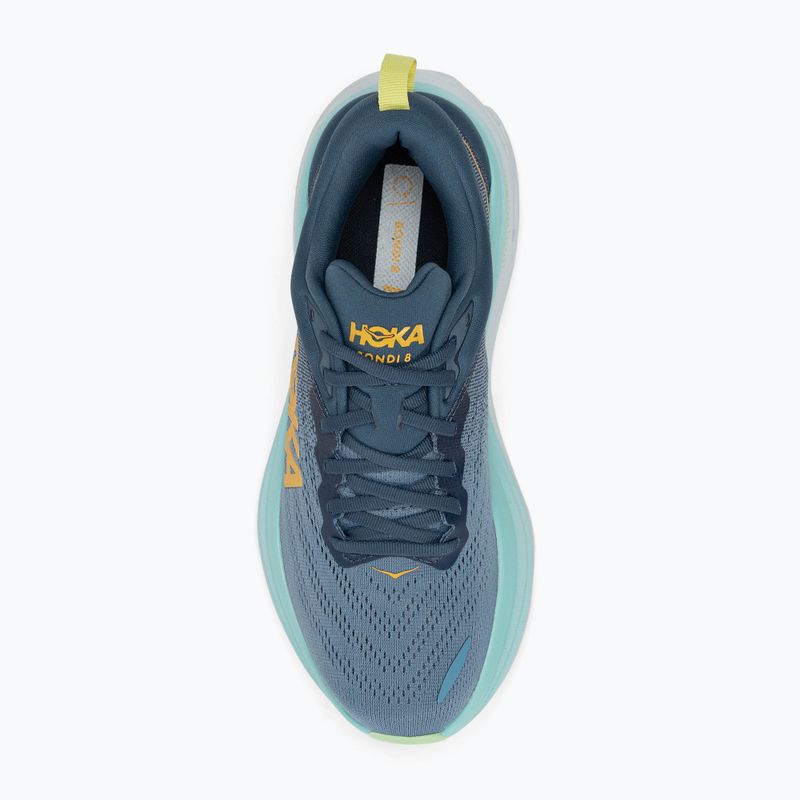 HOKA Bondi 8 scarpe da corsa da uomo in vero colore verde acqua/ombra 5
