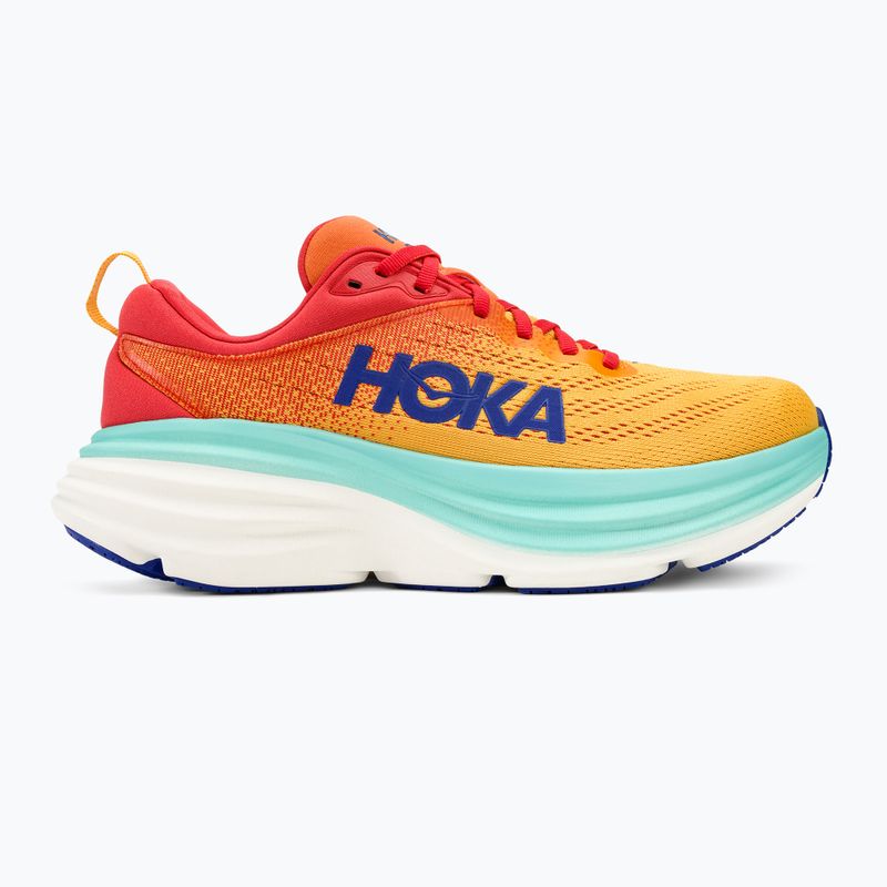 Scarpe da corsa HOKA Bondi 8 cerise/cloudless da uomo 2